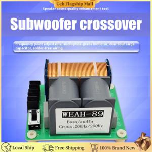 [Ueb Flagship Mall]Subwoofer Speaker Frequency Divider Adjustable Frequency Point Audio Crossover Filter for Home Theater Car Speakers