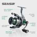 Seasir DW All Metal Spinning Fishing Reel 14+1 BB 5.2:1 Gear Ratio 1000-7000 series Max Drag 15kg Saltwater Fishing Wheel Cheap Designed in Japan. 