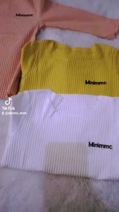 atasan baby knit import / atasan lengan baby / atasan anak viral 0-2 tahun