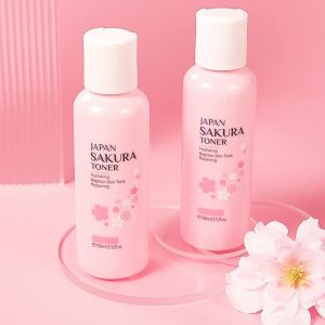 BEST SELLING Japan Sakura Face Toner Nourishing Reduce Spots Rejuvenating Firming Deep Moisturizing Oil-control Shrink Pores Acne and Pimple Care Sakura Toner For All Types Of Skin Sensitive Oily Skin Cherry Blossoms Face Tonic Deep Moisturizing