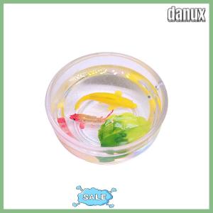 danux 1pcs dollhouse จำลองขนาดเล็ก KOI goldfish Bowl DIY อุปกรณ์เสริมของเล่น