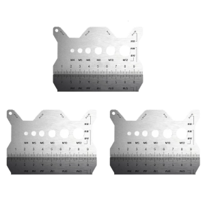 High Accuracy Stainless Steel Thread Pitches Gauge Ruler Double Side Engraved Scale For Precise Industrial Measurement