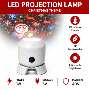 Ocean Jellyfish Rotating Projector Lamp Christmas Holiday Creative Led Night Light Auto Rotate Projection Romantic Atmosphere Decor Gift Lamp For Living Room Bedroom