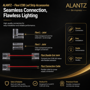 ALANTZ Flexi COB LED Strip Cut into precise length without any limitation 24v High lumen output COB Available in 10 METER Per Reel 3000K/4000K/6000K Singapore Brand Local Warranty 1 YEAR