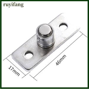 ruyifang ตัวยึดประตูไม้แบบเลื่อนติดพื้น2ชิ้นตัวยึดลูกกลิ้งด้านบน