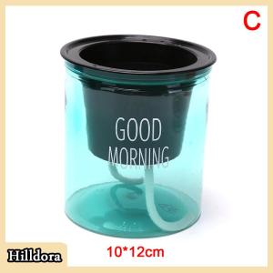 [Hilldora] Transparent Flower Pot Self-Watering Plant Flower Pot Home Garden Decoration
