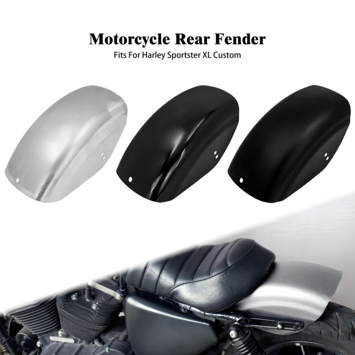 thumbnail image 2 of FZHMT Short Rear Fender Mudguard For Harley Sportster XL 48, 72, 883, 1200 - Black ABS Plastic 2 of 4