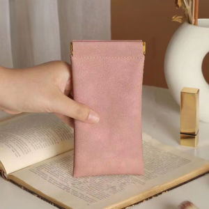 PU Leather Glasses Simple Solid Storage Bag Automatic Closed Sunglasses Bag Glasses Cover