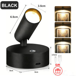 Goldstar Magnetic Spotlight Rechargeable Touch Light Wall Lamp Led Light For Room Counter Bedside Book lights