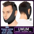 【UMUM】Anti Snore Chin Strap for CPAP Users, Snore Stopper with Adjustable Velcro, Chin Strap for Sleeping Comfortable Stop Snoring Solution, Anti Snoring Devices Breathable and Reusable. 