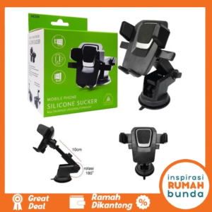 Car Holder Stand Hp Folding Universal Kaca 360 Degree 360 Derajat Rotation / Dasbor Phone Mobil HD 09