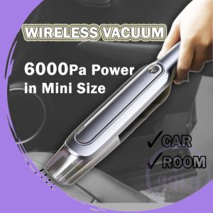 GATA Mini Modern Wireless Rechargeable Vacuum Cleaner Cordless Portable Handheld Power Suction Car House Use 无线迷你车用吸尘器
