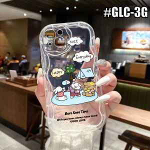 Case Wave Clear Softcase Gelombang Clear Gambar lucu GLC-3 Case Oppo A3X Oppo A3 Nfc