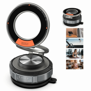 MINIFELE 262 360° Adjustable ic Car Phone Holder Multi-functional Foldable for Magsafe Car Mount Universal Rotation Vacuum Suction Bracket