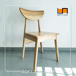 SoftLoft 2 Pcs Thonet Chair Solid Wood Dining Stool For Working Office Cafe Restaurant Study Computer Bench Kerusi Kayu Santai Untuk Makan Belajar