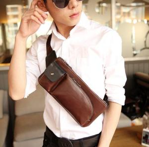 Osaka กระเป๋าหนัง PU แนวย้อนยุค คาดอก หรือคาดเอว รุ่น NE72