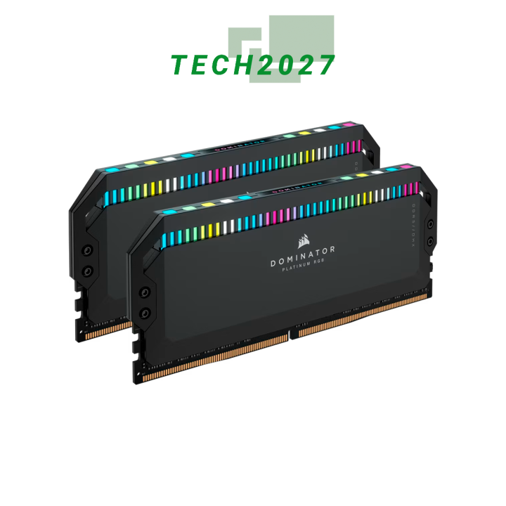 CORSAIR DOMINATOR PLATINUM RGB 32GB (2x16GB) DDR5 DRAM 6000MHz CL36 ...