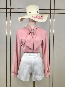 TSLเสื้อยาว เสื้อผ้าซาติน ฤดูใบไม้ร่วงหญิงใหม่อำพรางพุงผ้าไหมชาตินคลุมศรีษะเสื้อเชิ้ต