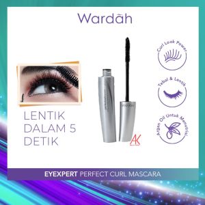 Wardah EyeXpert Perfectcurl Mascara - Mascara Waterproof Yang Melentikkan Bulu Mata Dengan Kandungan Argan Oil yang Menutrisi