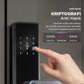 BARU TaffHOME Smart Door Lock Pintu Rumah Fingerprint Password Bluetooth Card TTLock - A3F. 