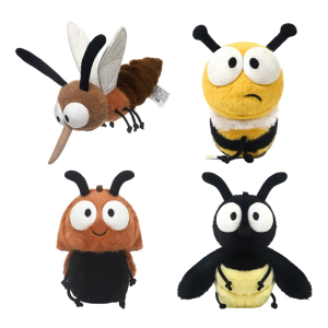 Soothing Insect Plush Toy Stuffed Toy Soothing Doll Theme Soft Sweet Animal Dolls for Kids and Adults Cartoon Animal