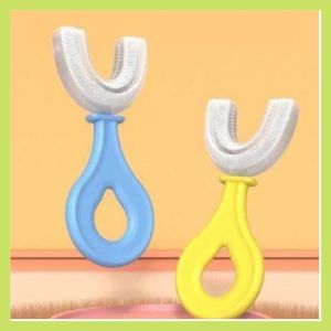 Bàn Chải Đánh Răng trẻ em Silicon Hình Chữ U Bàn Chải Tập Đánh Răng Cho Bé Từ 2 - 6 Tuổi