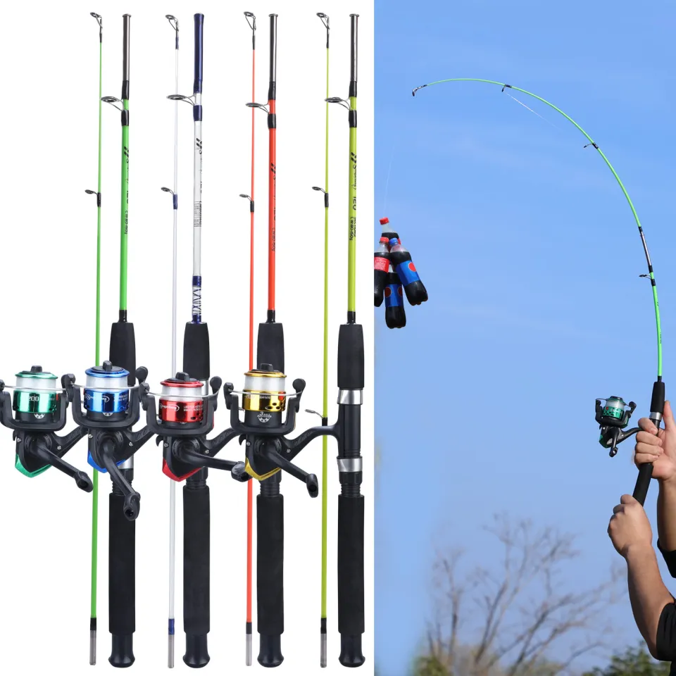 Sougayilang Cheap Fishing Rod Complete Set 1.8M/1.2M Fishing Rod