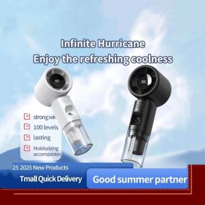 8000mAh Portable Handheld Mini Foldable Fan with Cooling Effect Rechargable - 100 Speeds Power DisplayUSB ChargingOutdoor Activities and Everyday Comfort Mini Fan Design