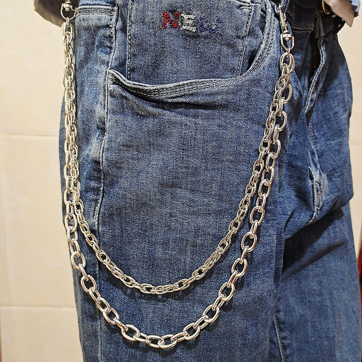 Kalung Rantai Dompet Variasi Rantai Celana Pria Layer Unik
