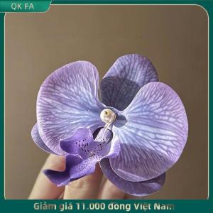 QK FA ✨ Phong Lan tóc clip cho người phụ nữ Nhân Tạo Hoa kẹp tóc dễ thương đám cưới bên Clip Phụ Kiện Tóc Quà Tặng
