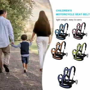 GOXBERK Two Handles Childrens Motorcycle Seat Belt Adjustable Strap Breathable Baby Chest Safe Strap Portable Non-Slip Kids Safety Seat Harness For Kid Motorcycle Accessories