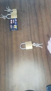Heavy Duty Brass Plated Padlock 32/38/50/63mm High Security Square Round Lock for Door Gate Mei