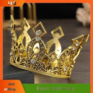 HB Bridal Wedding Tiaras Crystal Little Crown Brithday Cake Baking Decorative Head Jewelry Childrens Small Diadem Hair Accessories
