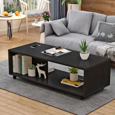 Bàn trà sofa chân inox bàn gỗ ngồi bệt gỗ MDF nhập khẩu chống ẩm phong cách Nhật Bản cao cấp