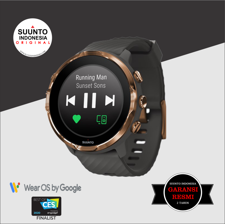 SUUNTO GRAPHITE COPPER ORIGINAL GARANSI RESMI SMART WATCH