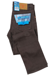 Jeans Pria Straight Cut Full Length Warna Solid - Nyaman & Stylish