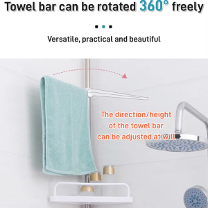 Bathroom corner multi-layer storage rack Stainless steel punch-free bathroom storage rack