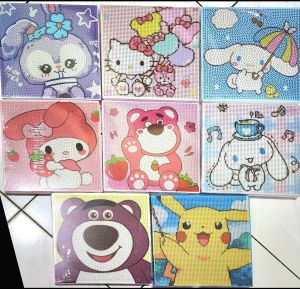 JAZZ - Panting Berlian DIAMOND Lukisan - Anak Kertas Kayu Plastik Lukis Lukisan Pajangan Foto Pajang POTO DIY - Kertas Kayu Plastik Analisis Permainan Main Mainan An Child Choldren Painting BLING BELING Daimond Alat Bantu Pintar Pas Pokemon Rilakuma DIY