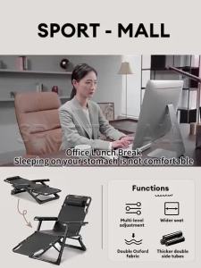 in STOCK[5 Years Warranty]Folding Bed Premium Foldable Lazy Chair Folding Lazy Couch With Cotton Pad Cooling Lazy Sofa Balcony