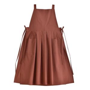 Cotton Linen Tạp dề cho phụ nữ cổ điển không thấm nước tạp dề Đầm yếm có túi cho Baking nấu ăn làm vườn làm việc