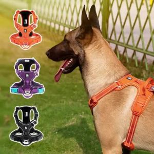FCTRUELOVE No PullHarness Adjustable Dog Harness with Quick Release Buckle Soft Handle Breathable Mesh Reflective for Dog