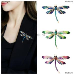[COD] Biubiuni Tinh Tế Rhinestone Con Chuồn Chuồn Trâm Thanh Lịch Đầy Màu Sắc Côn Trùng Pins Thời Trang Đảng Ba Lô Trang Trí Quần Áo Phụ Kiện Quà Tặng