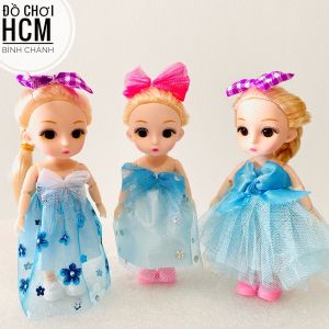 [ĐẸP CLIP THẬT] Đồ chơi trẻ em búp bê công chúa Elsa mini dành cho bé gái thích hoạt hình Elsa và Anna Disney Frozen