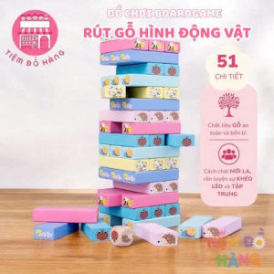 Bộ Rút Gỗ Hình Động Vật Đồ Chơi Cho Bé