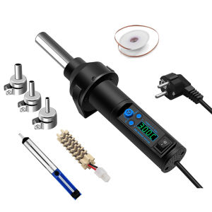 Yarboly LCD Adjustable Electronic Heat Hot Air Solder Station Desoldering Hair Dryer For Soldering IC SMD BGA 8018LCD 858D 8032