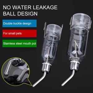 LUMIYA Convenient Squirrel Rabbit Dispenser Hamster Water Bottle Guinea Pig Water Feeder Pet Automatic Drinking Device Hanging Waterer