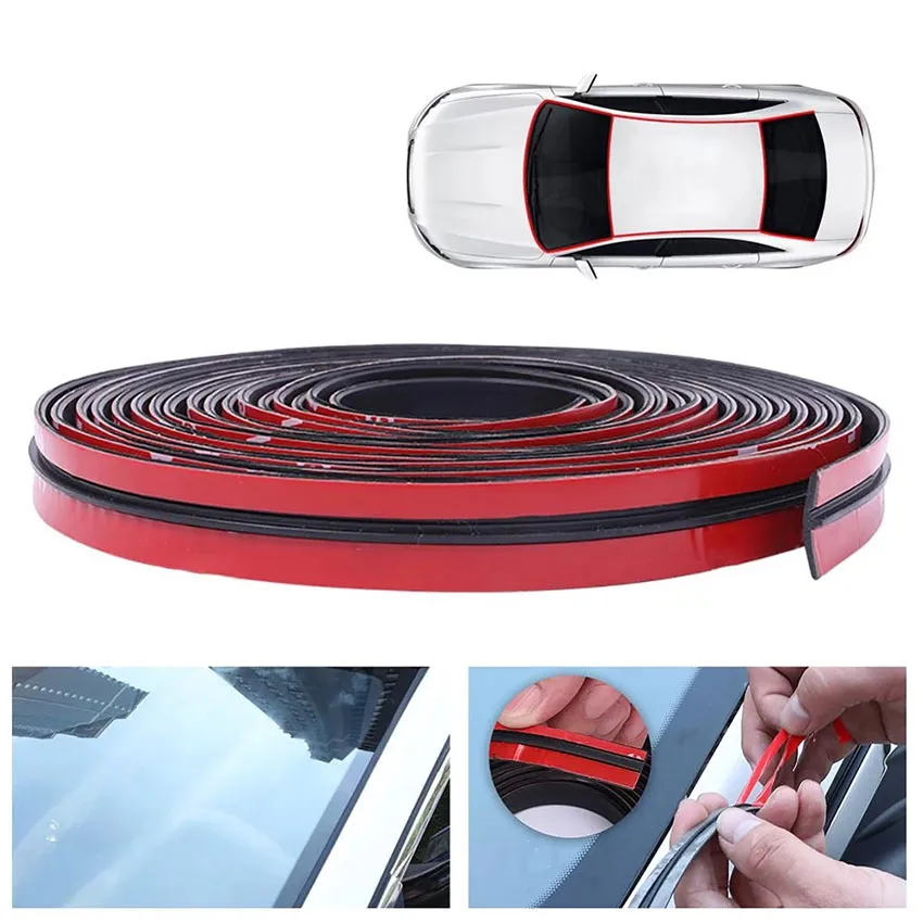 ☆Same Day Shipping☆ Rubber Car Seals Edge Sealing Strips Auto Roof  Windshield Car Rubber Sealant Protector Seal Strip Window Seals for Auto  T-Type-Sealing-Strip