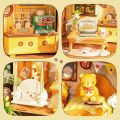 Robotime Rolife 1:24 Puppy's Cozy Villa DIY Miniature Wooden House toys for kids Boy Girls Gifts. 