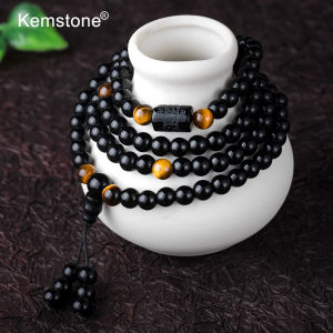 Hạt PhậT Đá Vỏ Chai Kemstone Vòng Tay Đính Cườm Nhiều Lớp Sáu Chữ Dành Cho Nam Nữ Quà Tặng Trang Sức Cặp Đôi