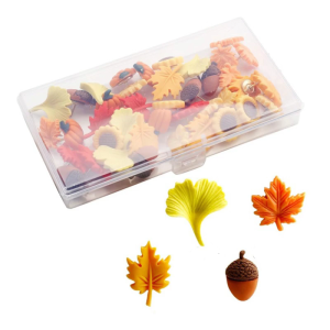 40Pcs Maple Leaf Flower Push Pins Decorative Thumbtacks Cork Notice Board Thumb Tacks for Cork Board Bulletin Board